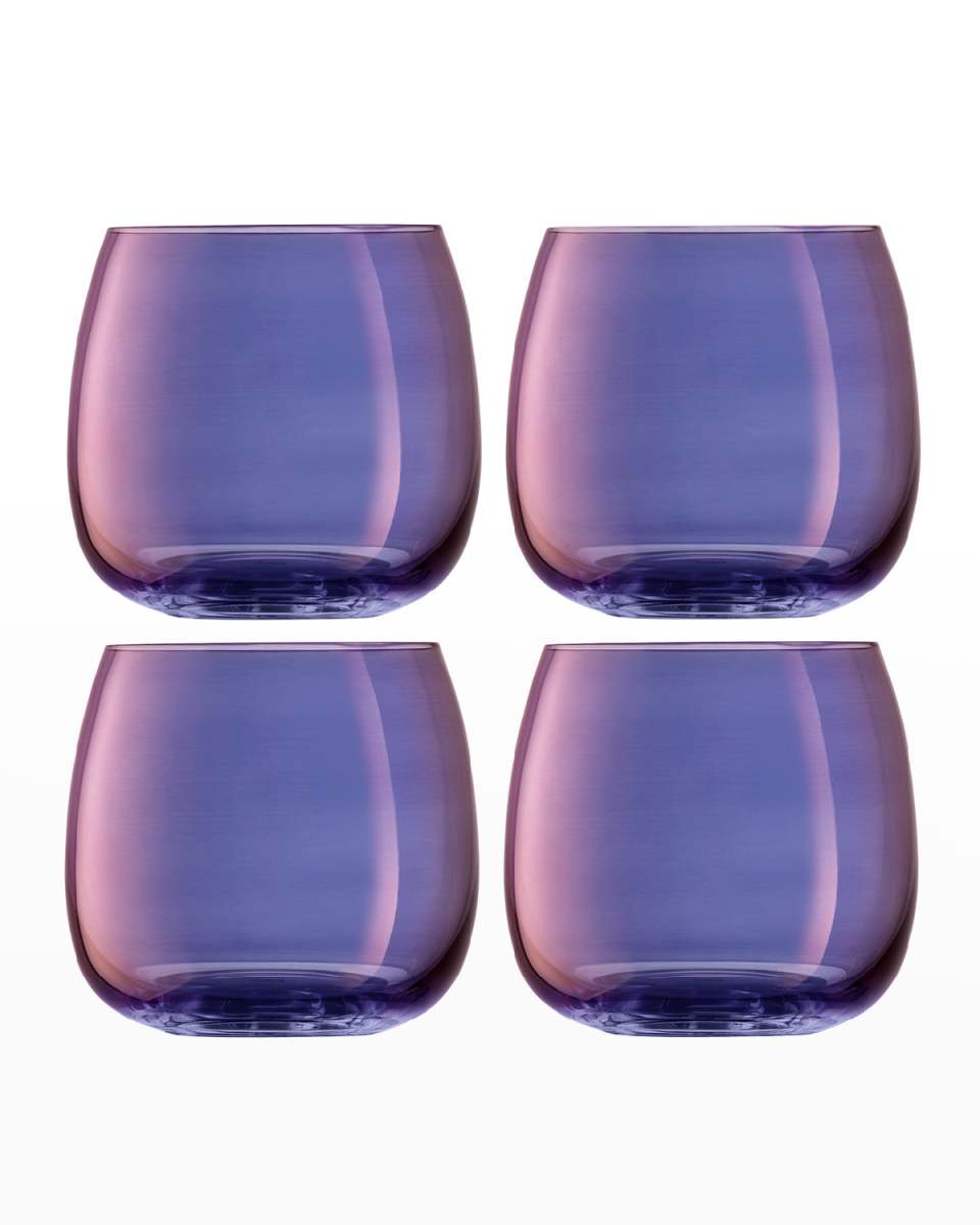 Aurora Stemless Wine Glasses, Set of 4